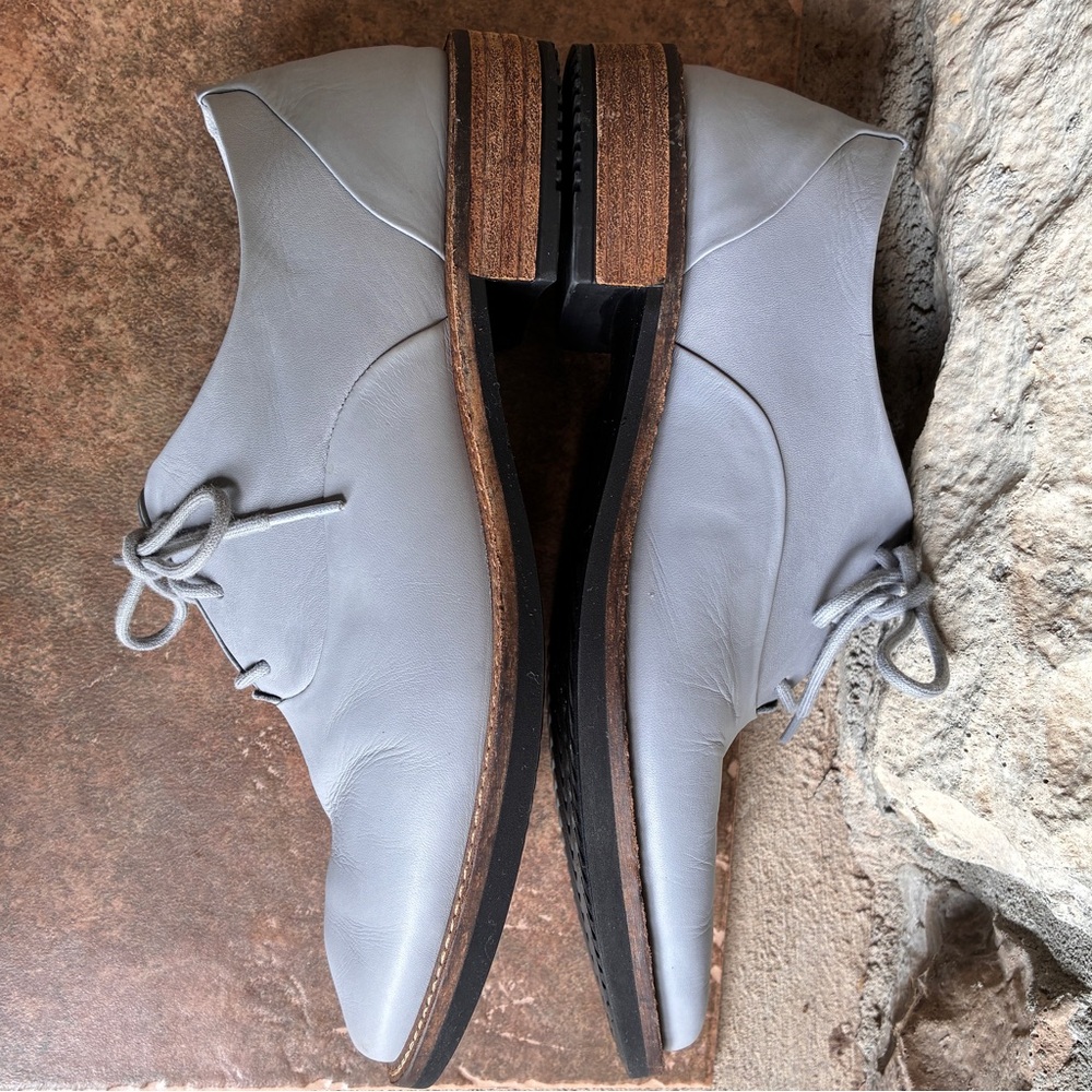ECCO SARTORELLE GRAY/SILVER LEATHER TAILORED OXFORD EUR40. - Picture 8 of 14